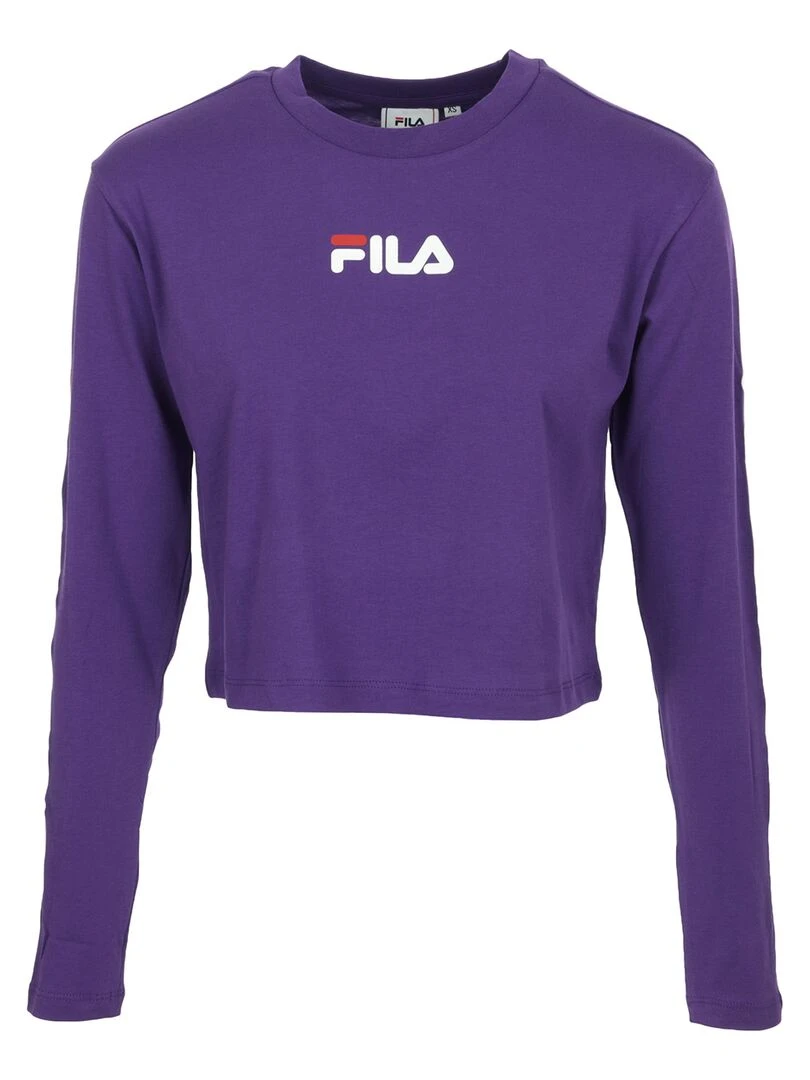 Fila Reva Cropped T Shirt Violet