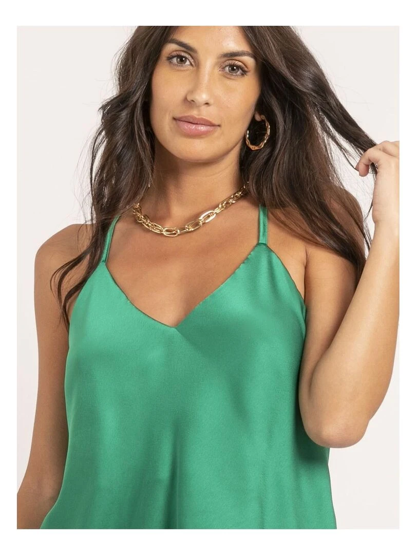 Caraco satin FIDANE   Vert