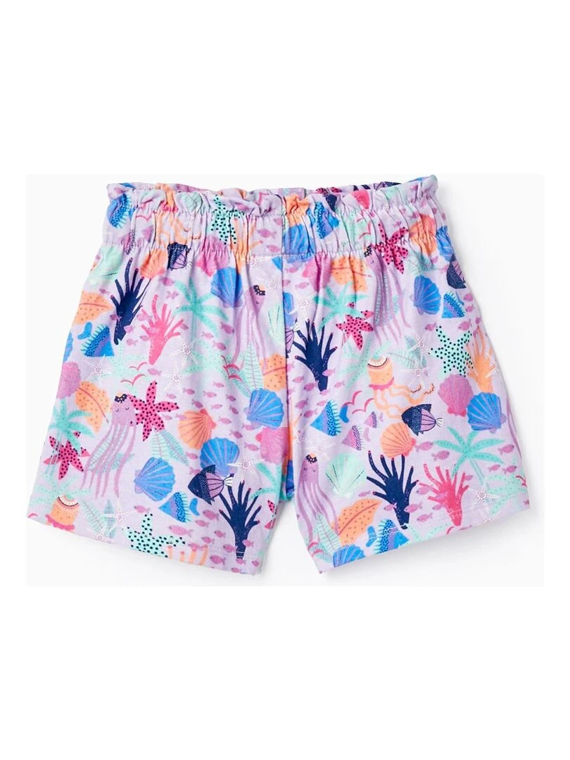 Short en Coton pour Bébé Fille 'Marine' EXPLORING AUSTRALIA Mauve