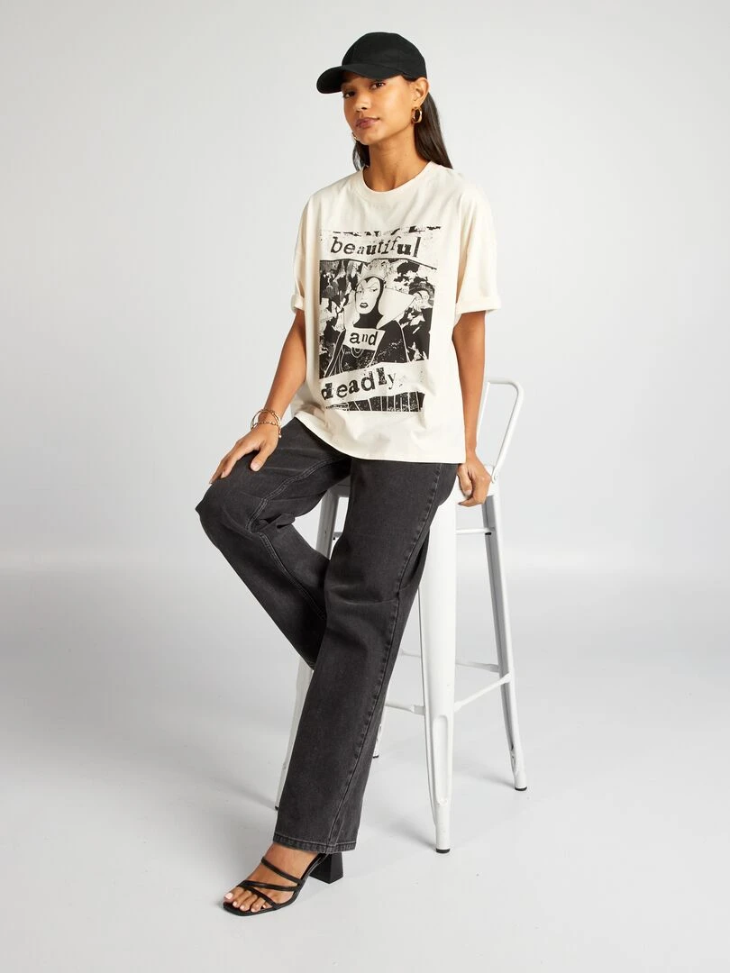 T shirt en jersey 'Blanche Neige' 'Disney' Beige