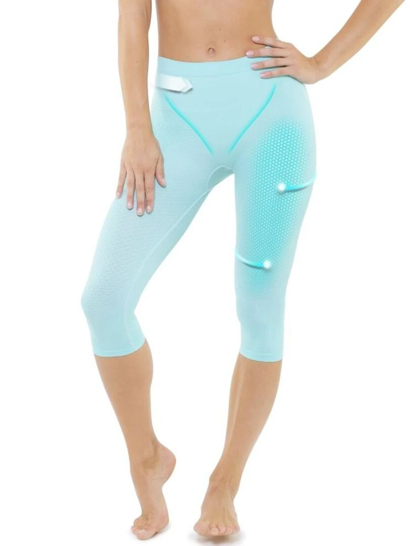 Corsaire long minceur auto massant BEAUTYTHERM Vert jade