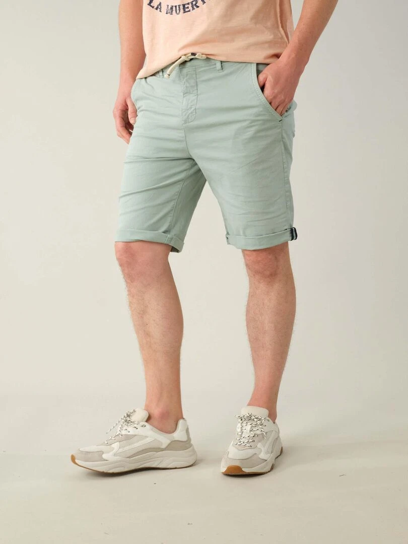 Bermuda en coton pour homme 'Deeluxe'   Vert tilleul