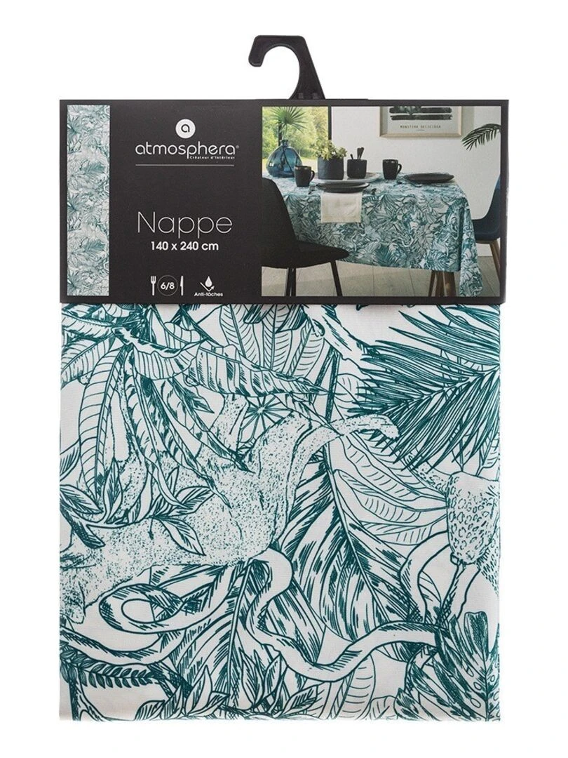 Nappe rectangulaire 140x240 cm Jungle   Vert