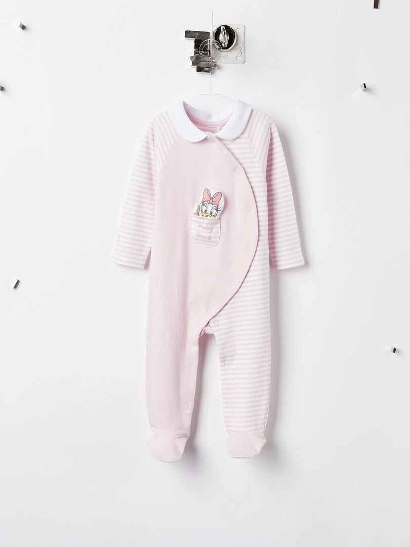 Grenouillère En Coton Pour Nouveau Née 'Daisy' DISNEY CLASSICS Rose clair