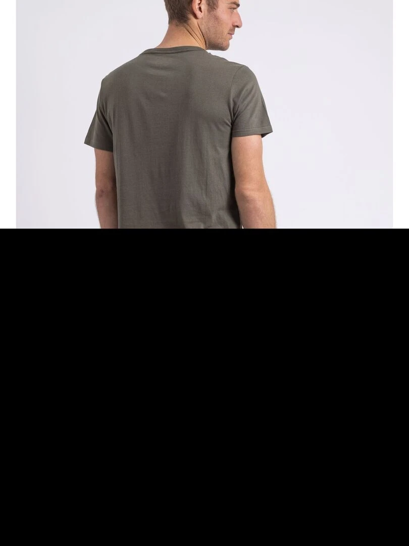 T shirt col rond NULRIK Kaki