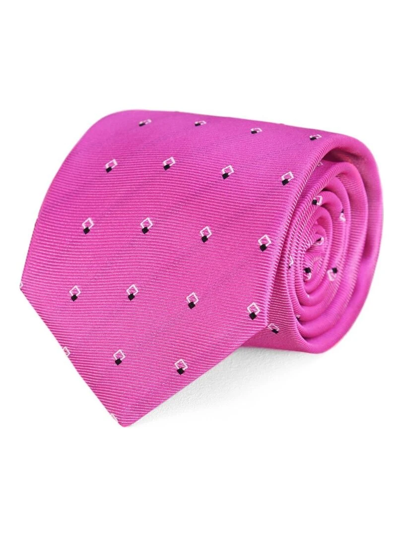 Cravate Diam Fabriqué en Europe Rose fushia