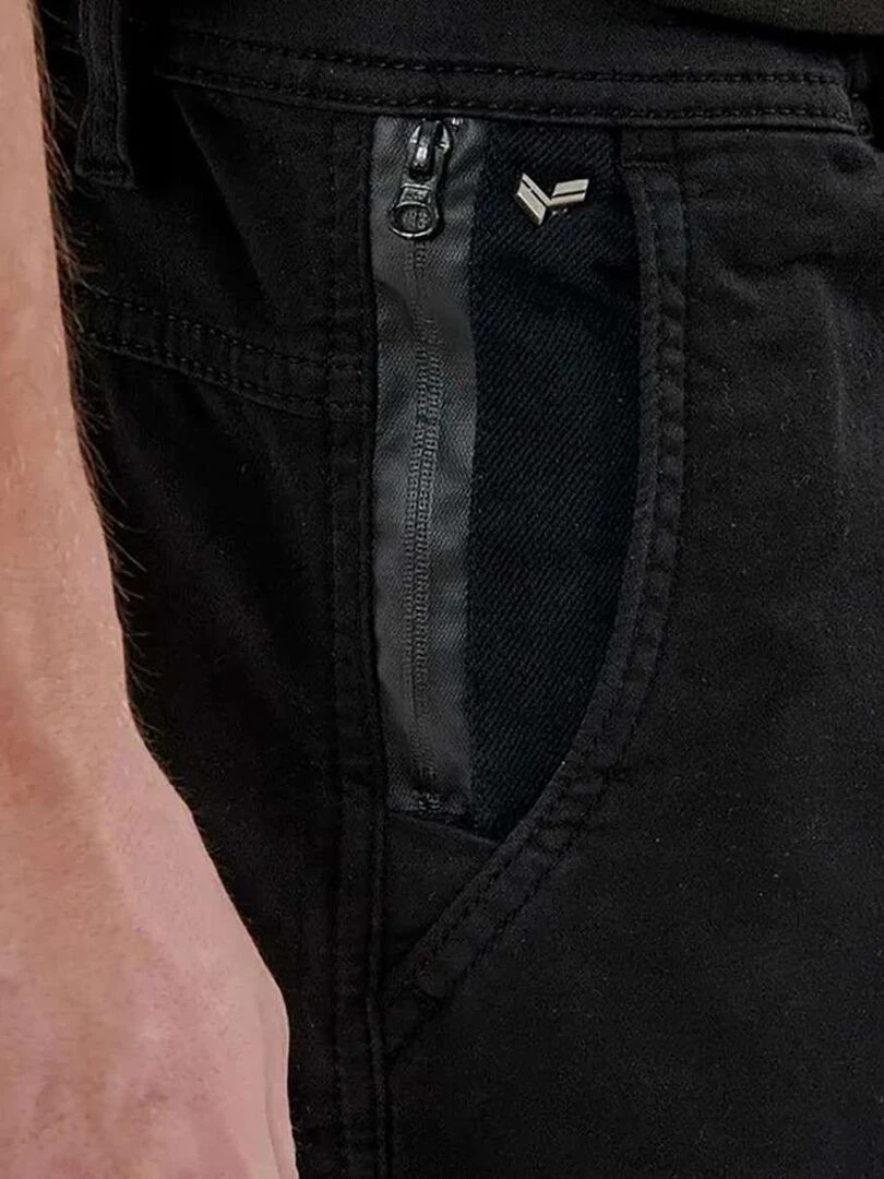 KAPORAL   Pantalon coton slim MALKI   Noir