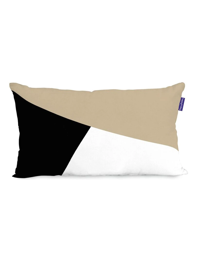 Housse de coussin Blush sand "Happyfriday" Blanc