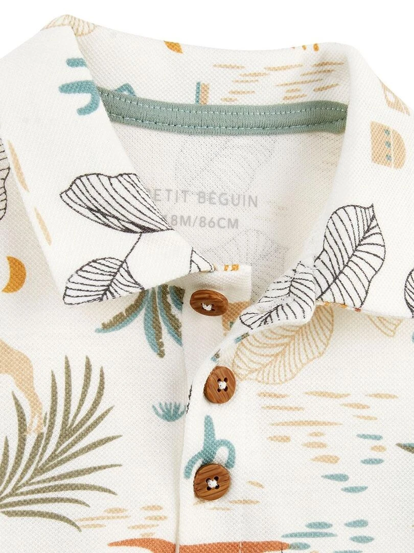 Polo enfant Atsou   Ecru