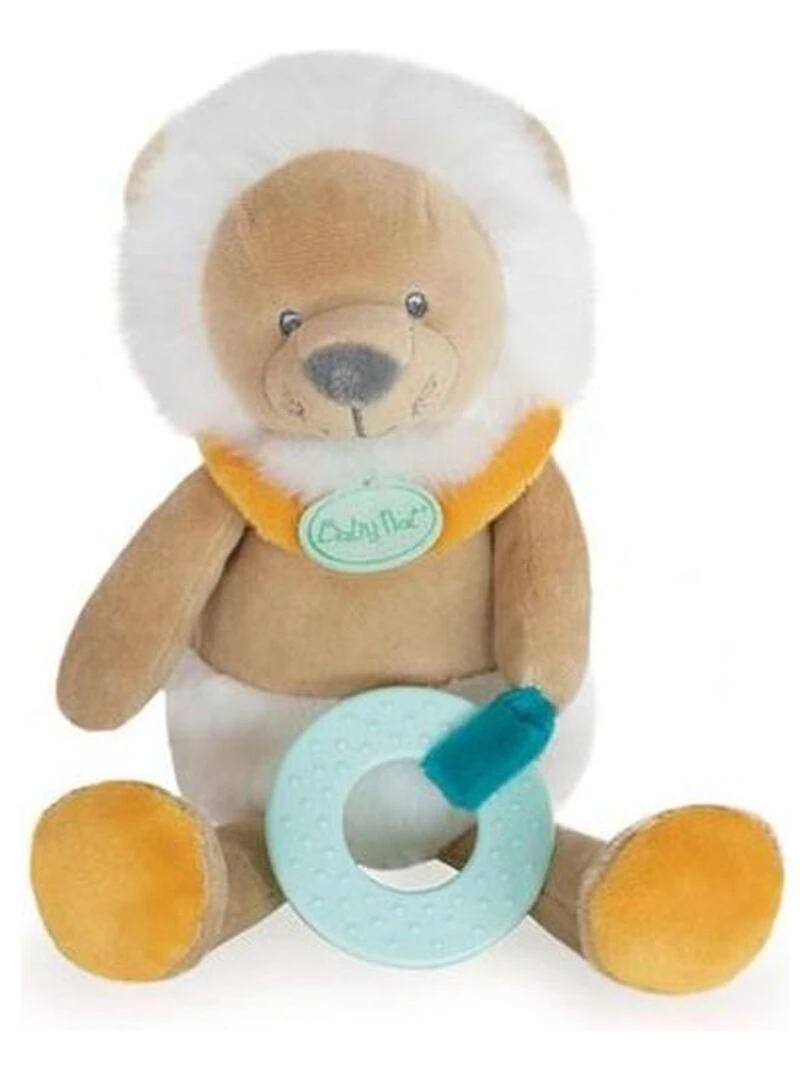 Doudou Babynat Lion jaune Activité Maxou Jaune