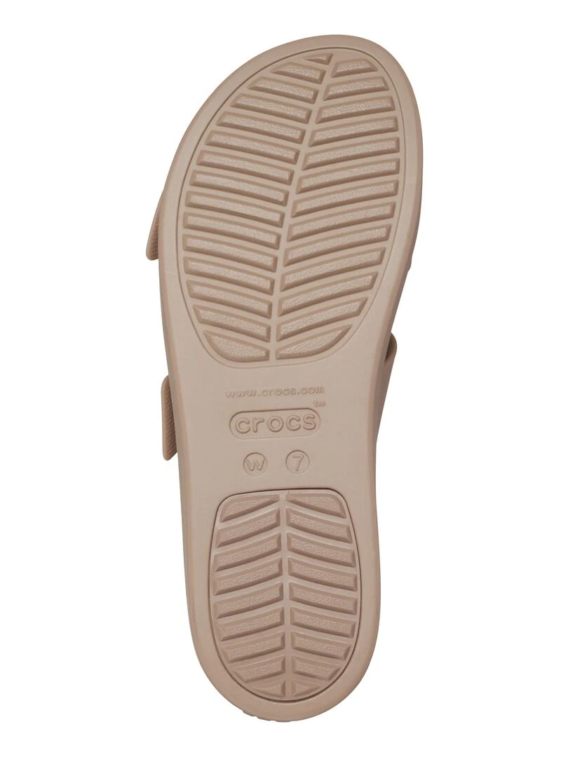 Sandales à Enfiler Crocs Brooklyn Buckle   Marron