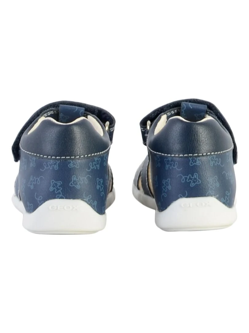 Sandale Cuir Enfant Geox Elthan   Bleu marine