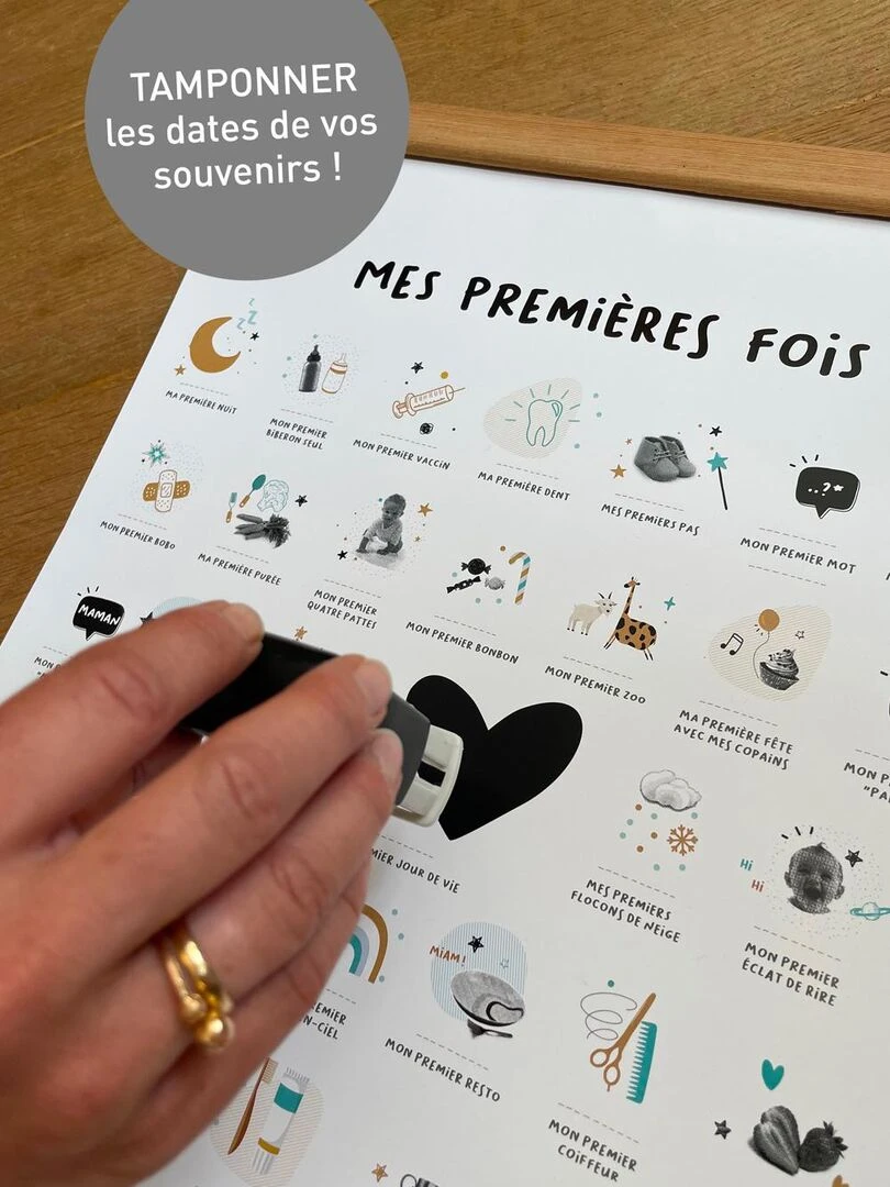 Affiche mes Premières Fois Made in Corse Blanc Doré