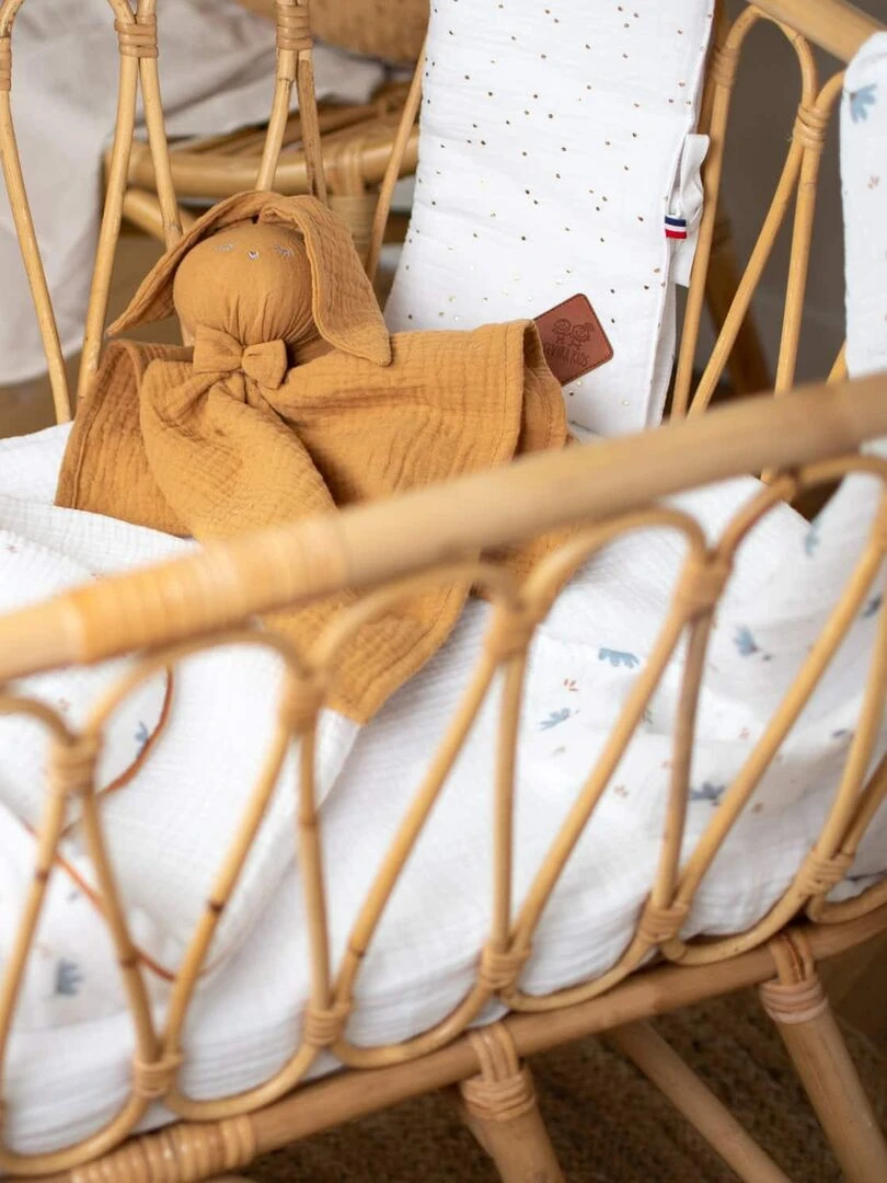 Ma première couverture bébé  Bleuet   Blanc