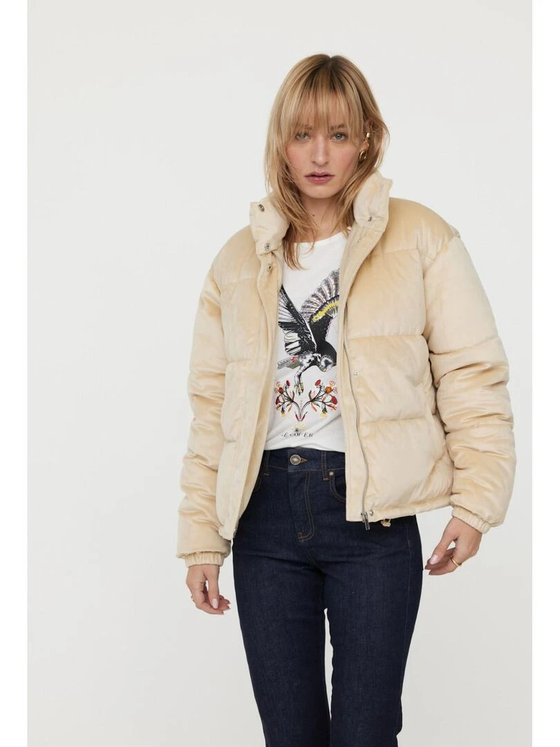 Lee Cooper   T Shirt manches courtes polyester loose ALOUET   Beige