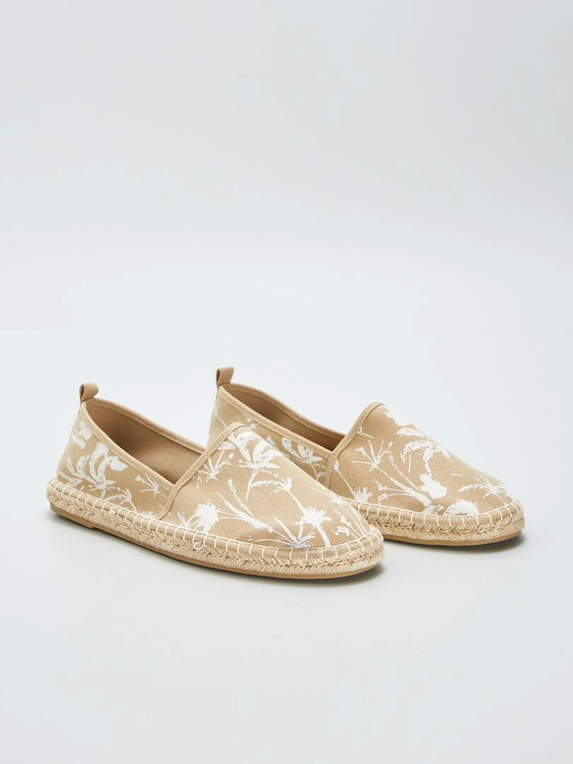 Espadrilles à imprimés Beige