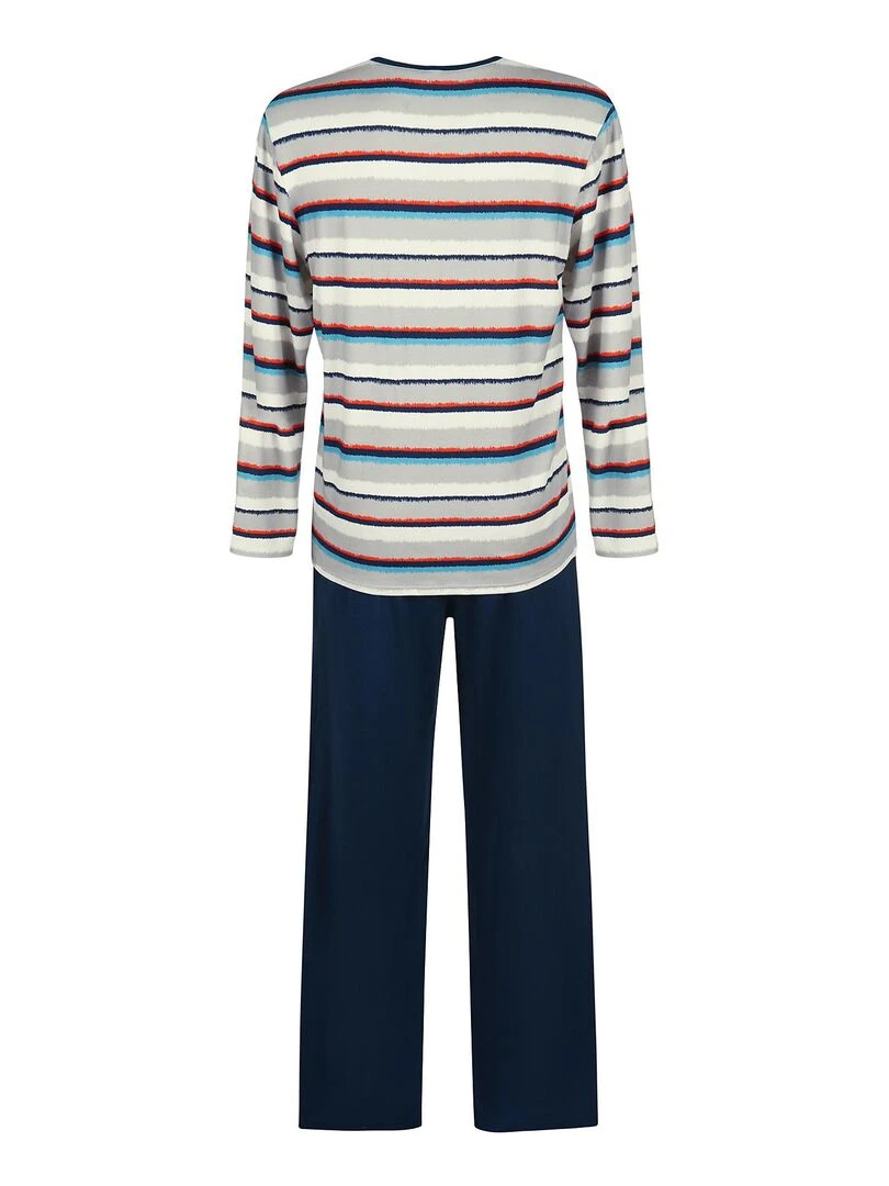 Pyjama pantalon top manches longues Mars   Gris