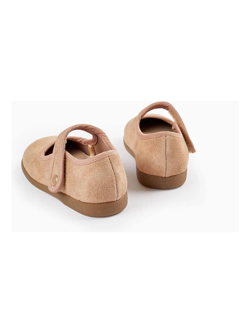 Sabots en daim pour bébé fille  BROTHERS&SISTERS   Beige clair