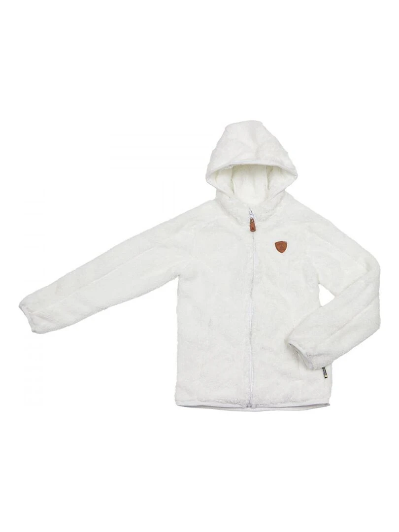Blouson polaire fille GALANE PEAK MOUNTAIN Blanc