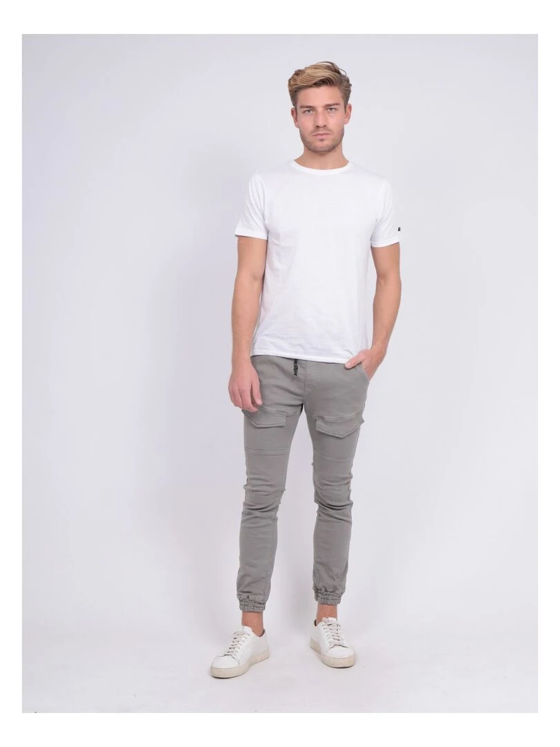 Pantalon battle molleton CLOGO   Gris