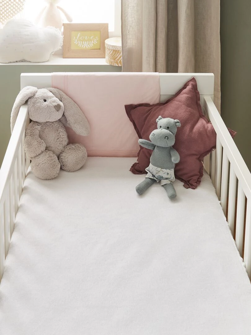Protège matelas bébé imperméable   blanc