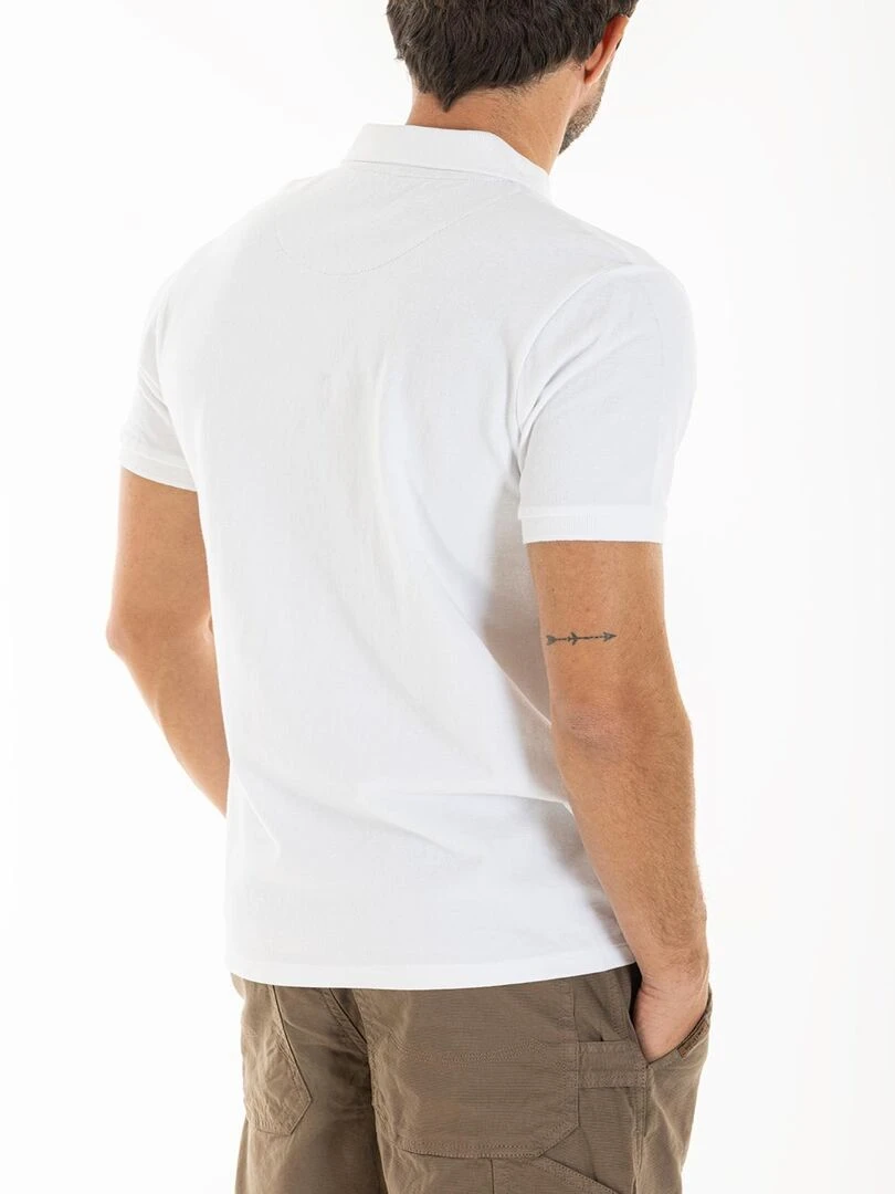 Polo yachting brodé COEN 'Rica Lewis'   Blanc