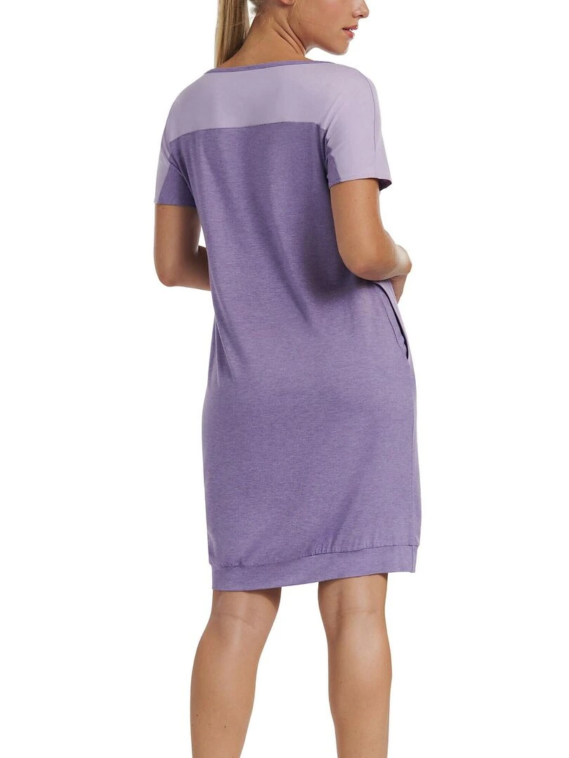 Chemise de nuit manches courtes Laura Violet