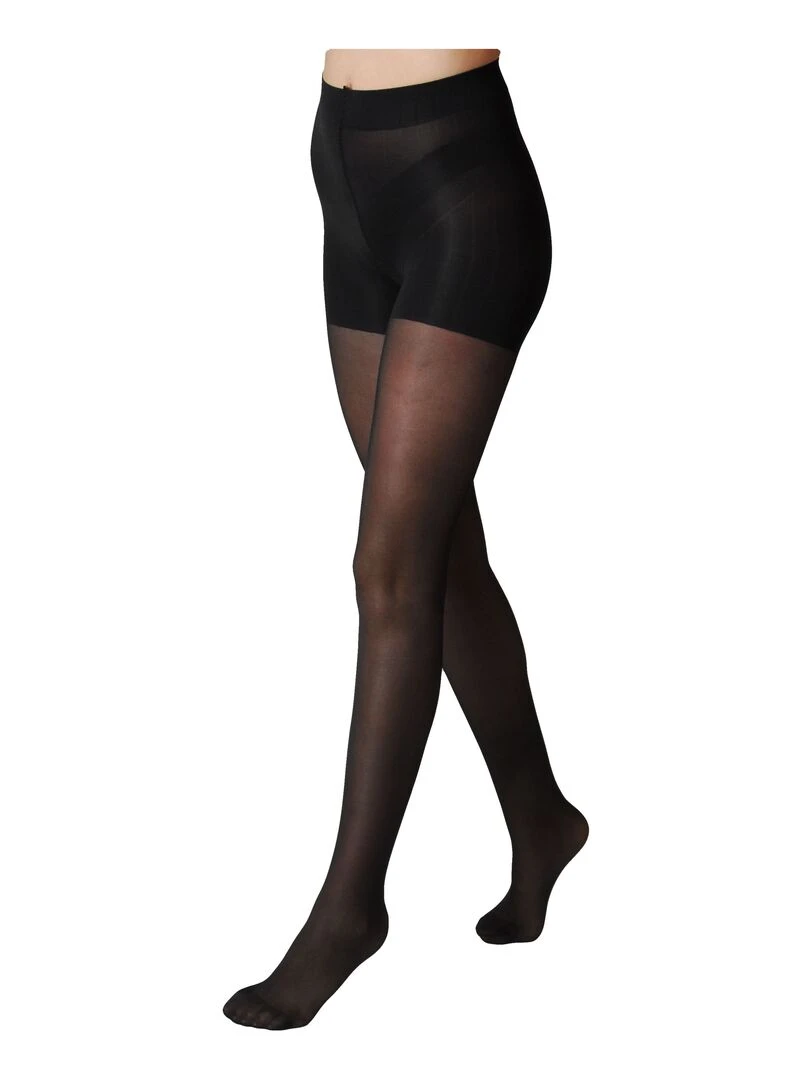 Relaxa 70den Effet revitalisant avec culotte gainante Noir
