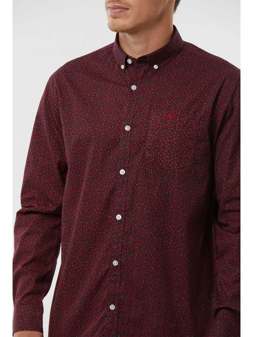 Lee Cooper   Chemise manches longues coton  DORIC   Rouge
