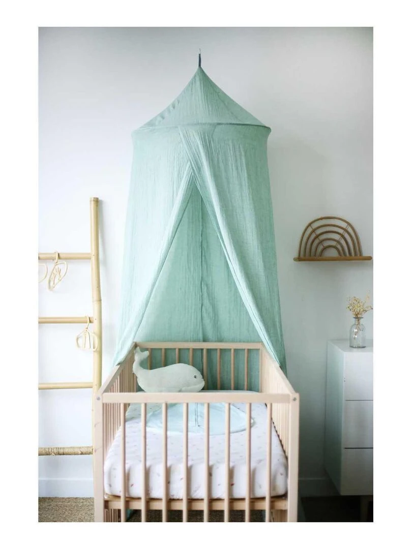 Ciel de lit bébé Trois Kilos Sept   Vert clair