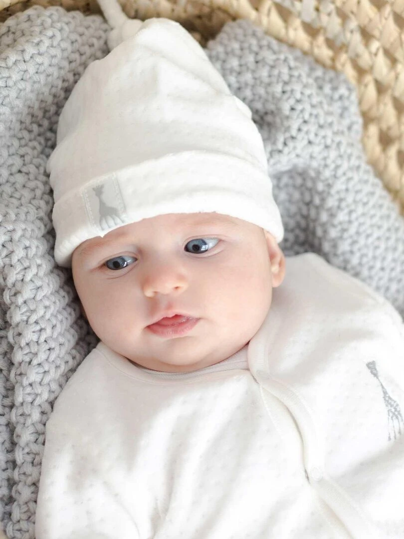 Bonnet En Velours Blanc Sophie La Girafe (0 1 Mois) Blanc