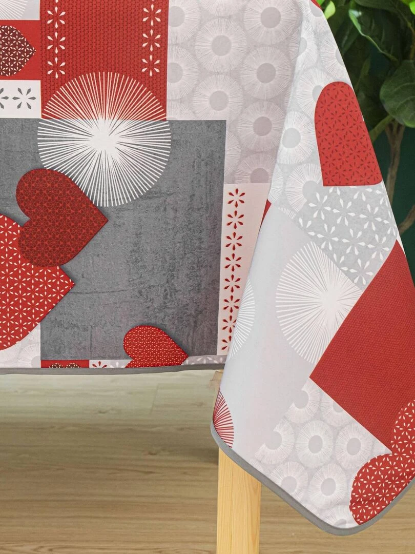 Nappe rectangulaire esprit romantique   Rouge
