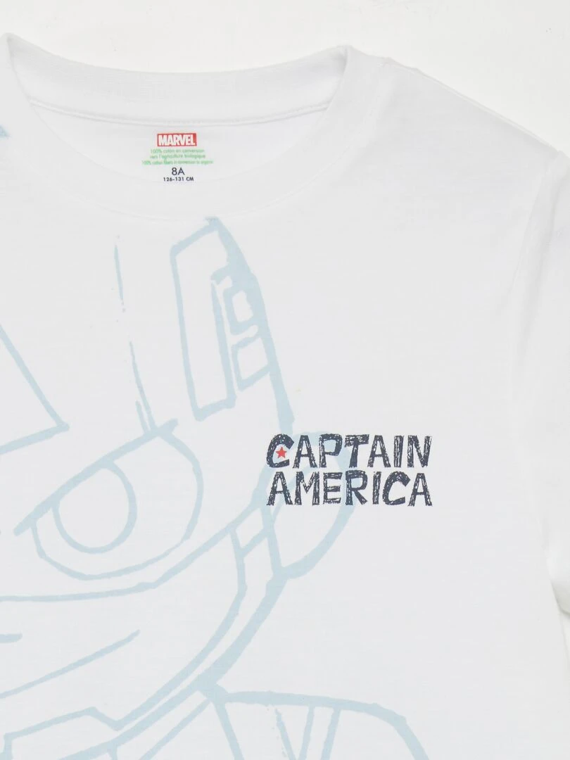 Pyjama court 'Captain America' 'Marvel' Beige