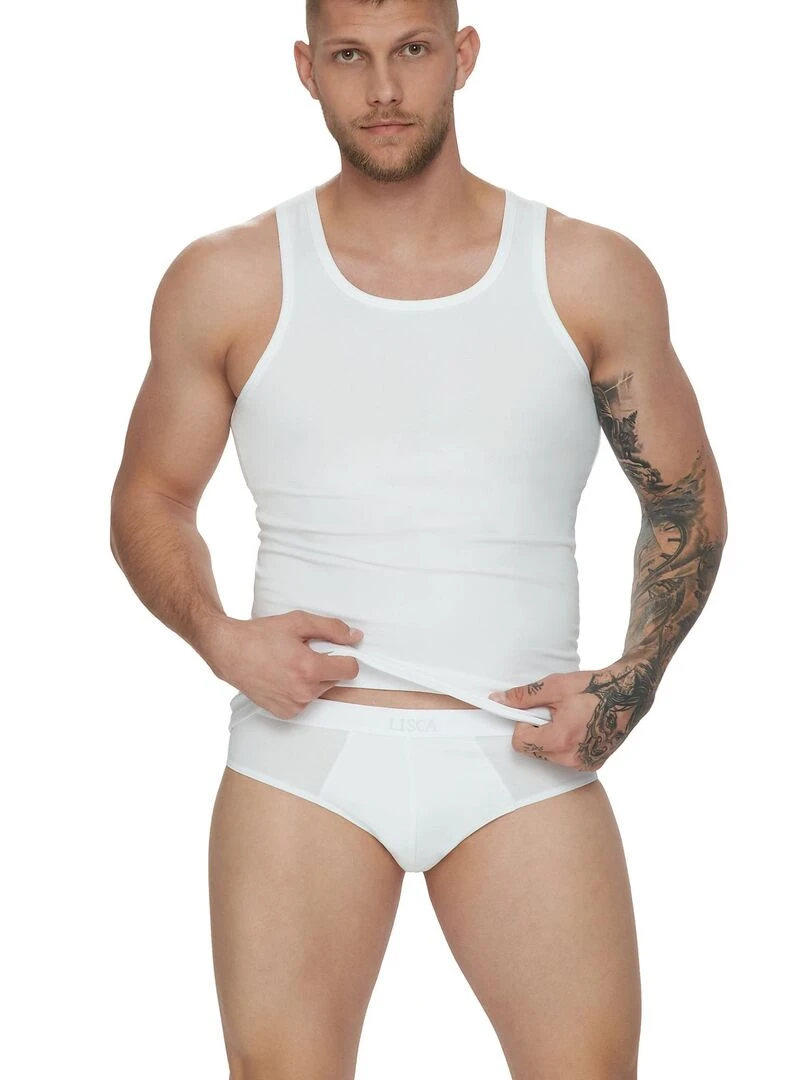 Pack x2 slips Hermes   Blanc