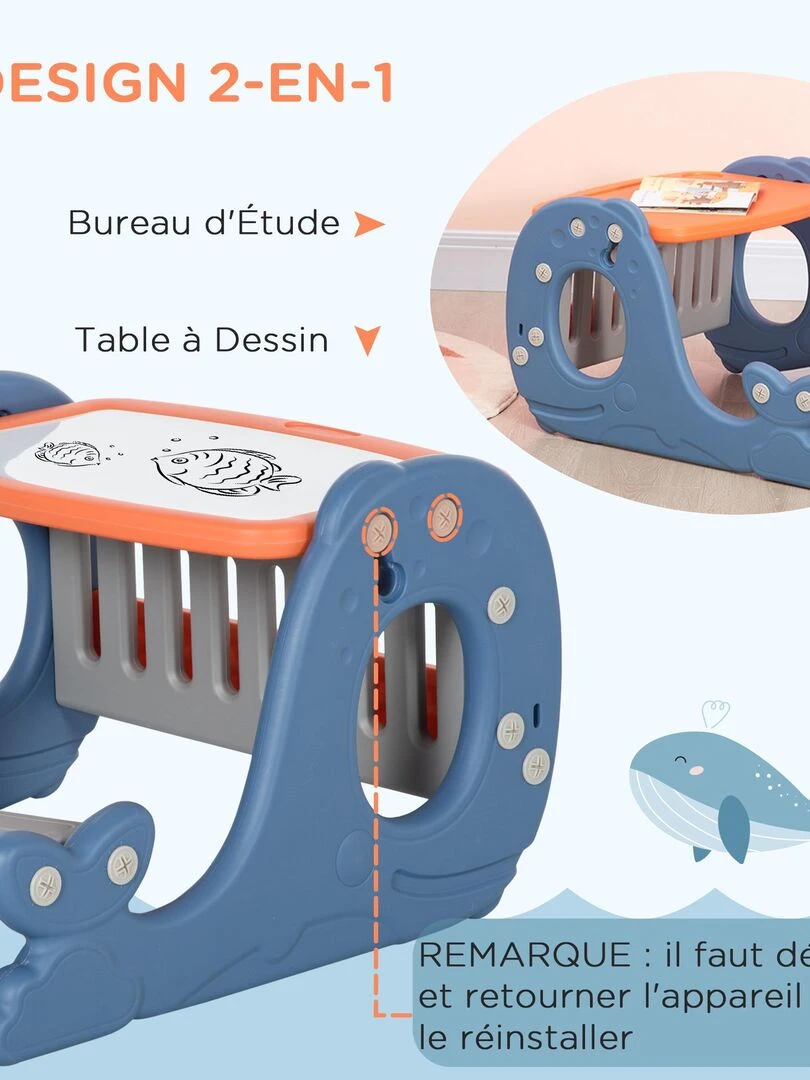 Bureau pupitre pour enfants dim. 65L x 53l x 41H cm   Gris