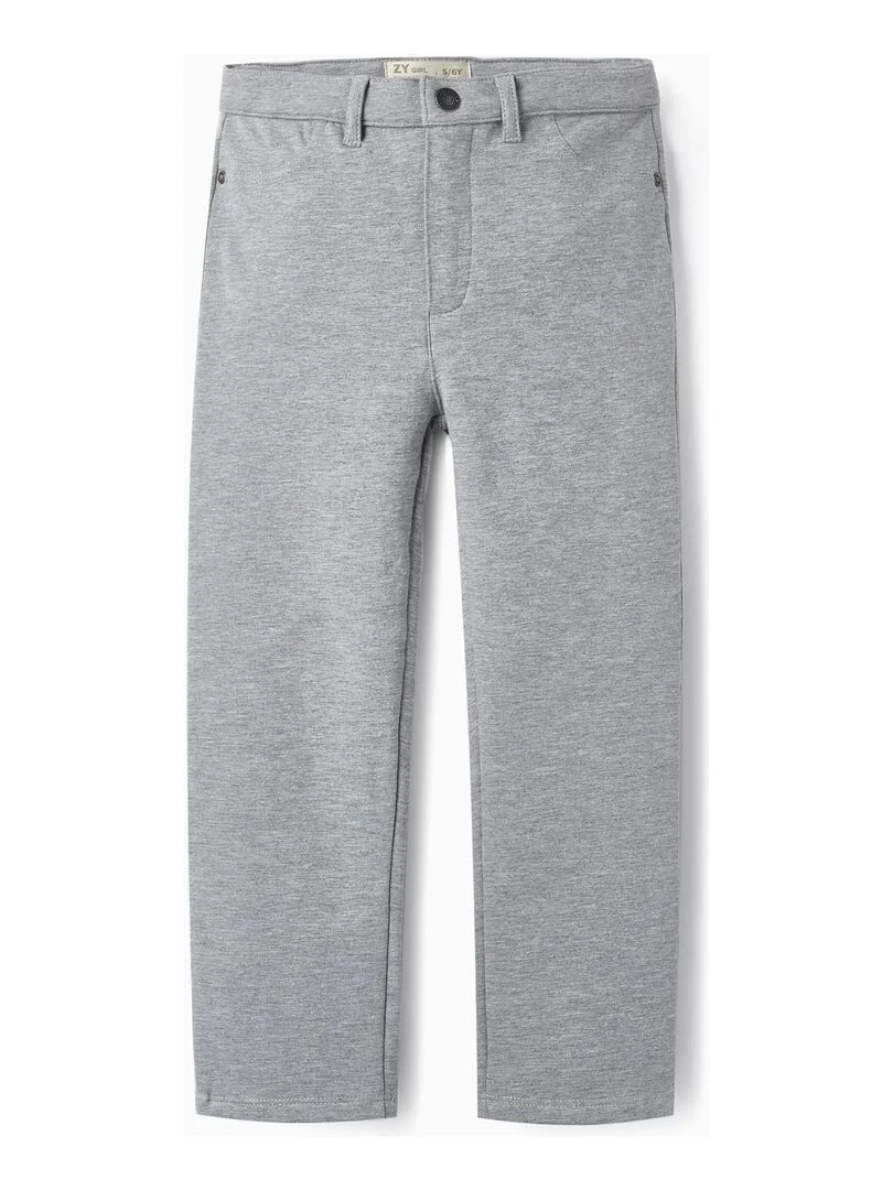 Jeggins en coton brossé pour fille 'Skinny Fit' NORTHERN CALLING Gris