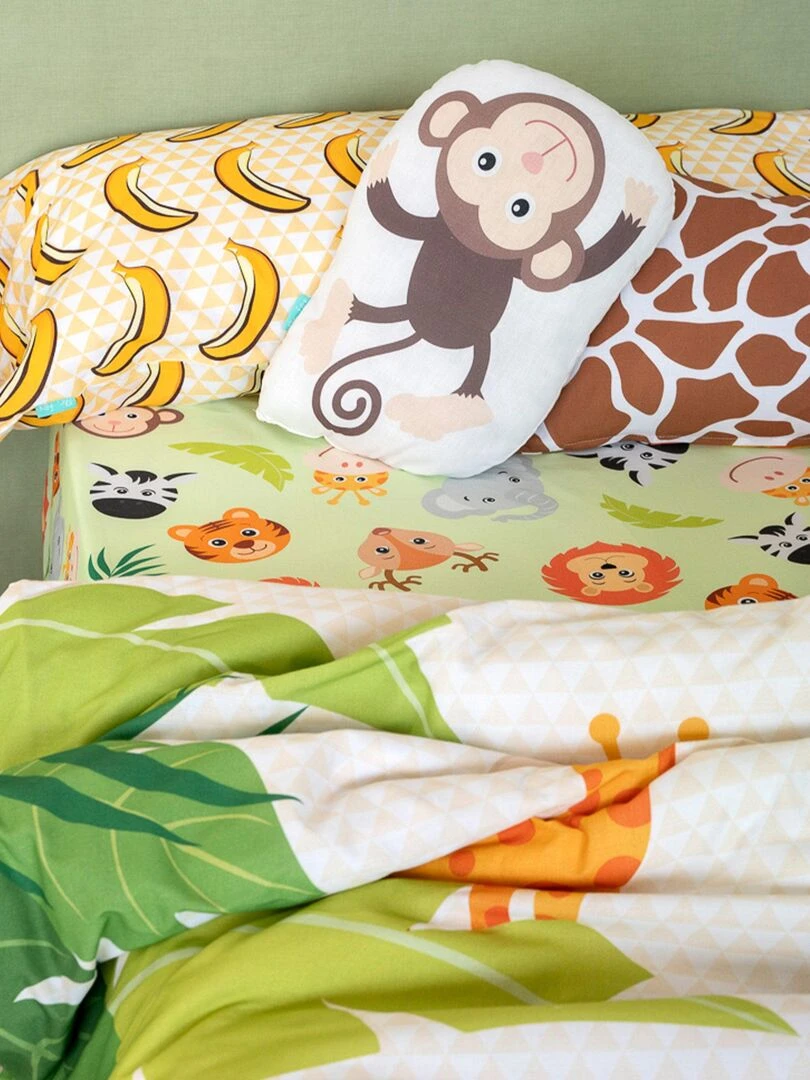 Parure housse de couette 2 pièces Wild "Happyfriday" Blanc