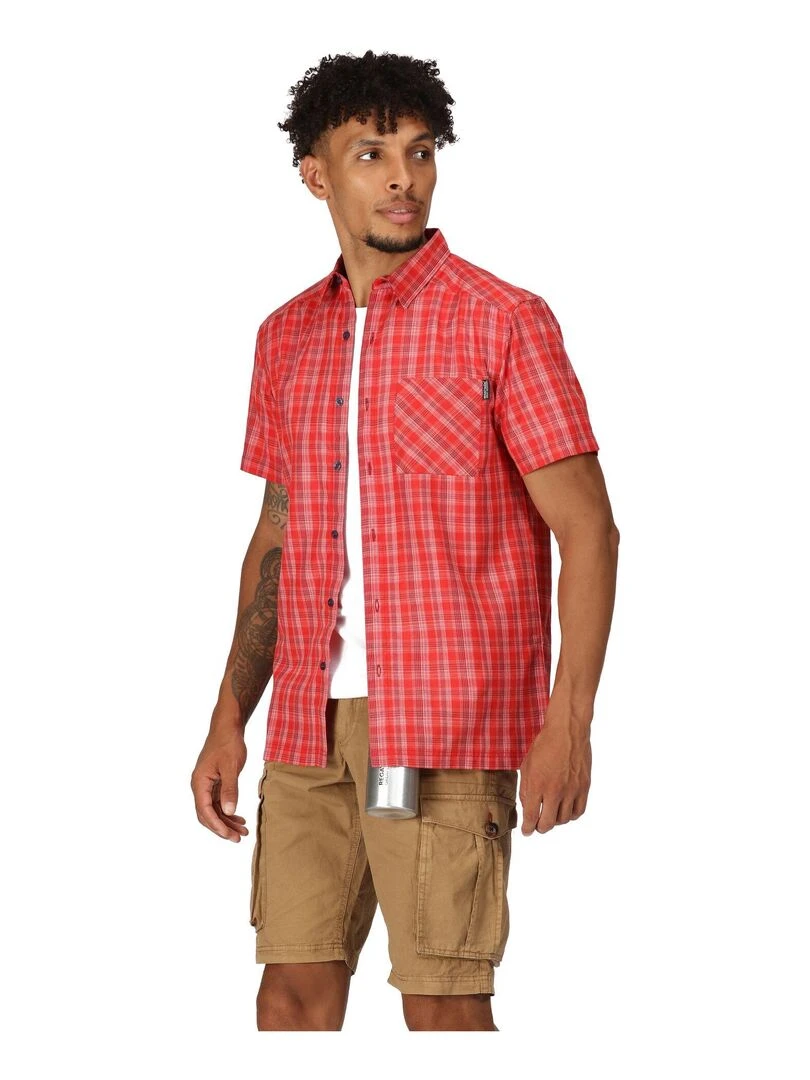 Regatta   Chemise KALAMBO   Rouge carmin