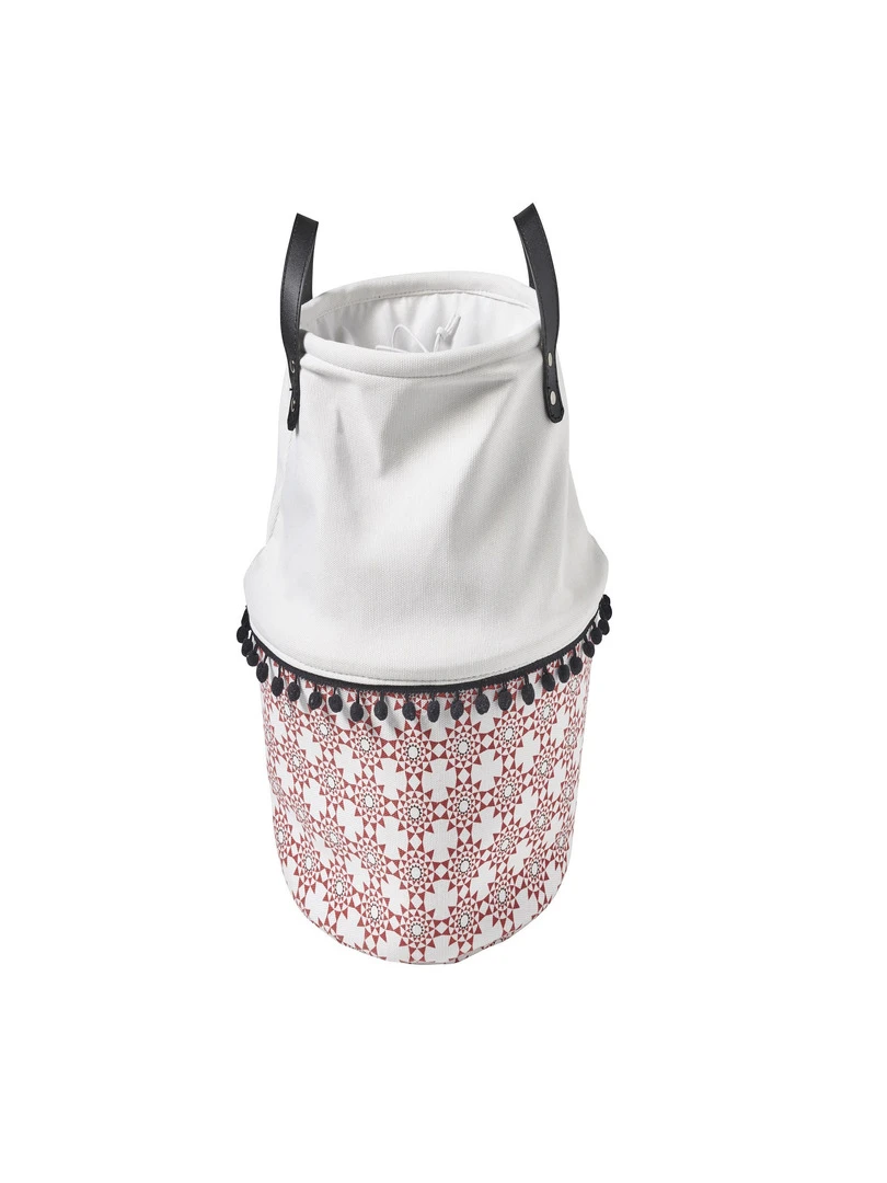 Panier De Rangement Blanc Et Terracotta Merida Rouge brique
