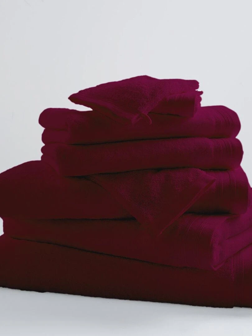 Drap De Bain Uni et Coloré Violet prune