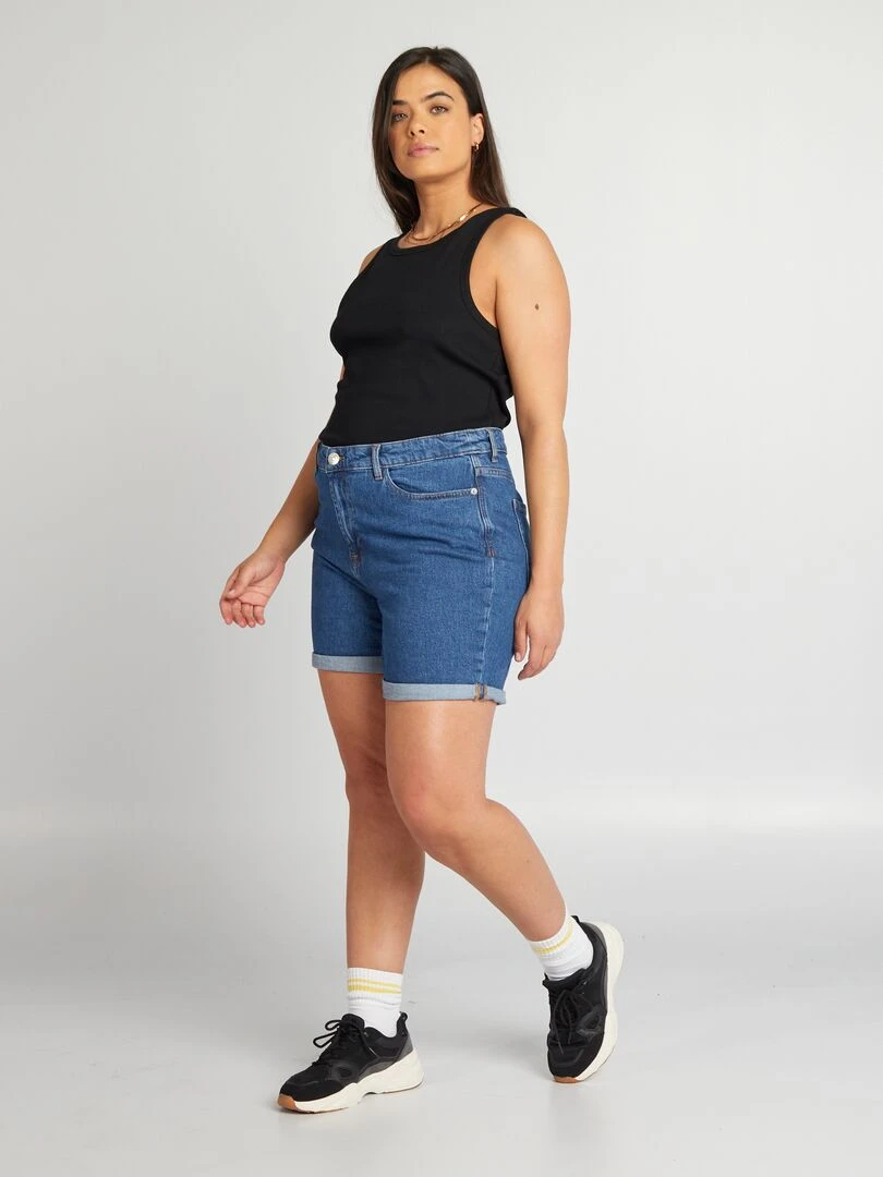 Short en jean à taille haute Stone