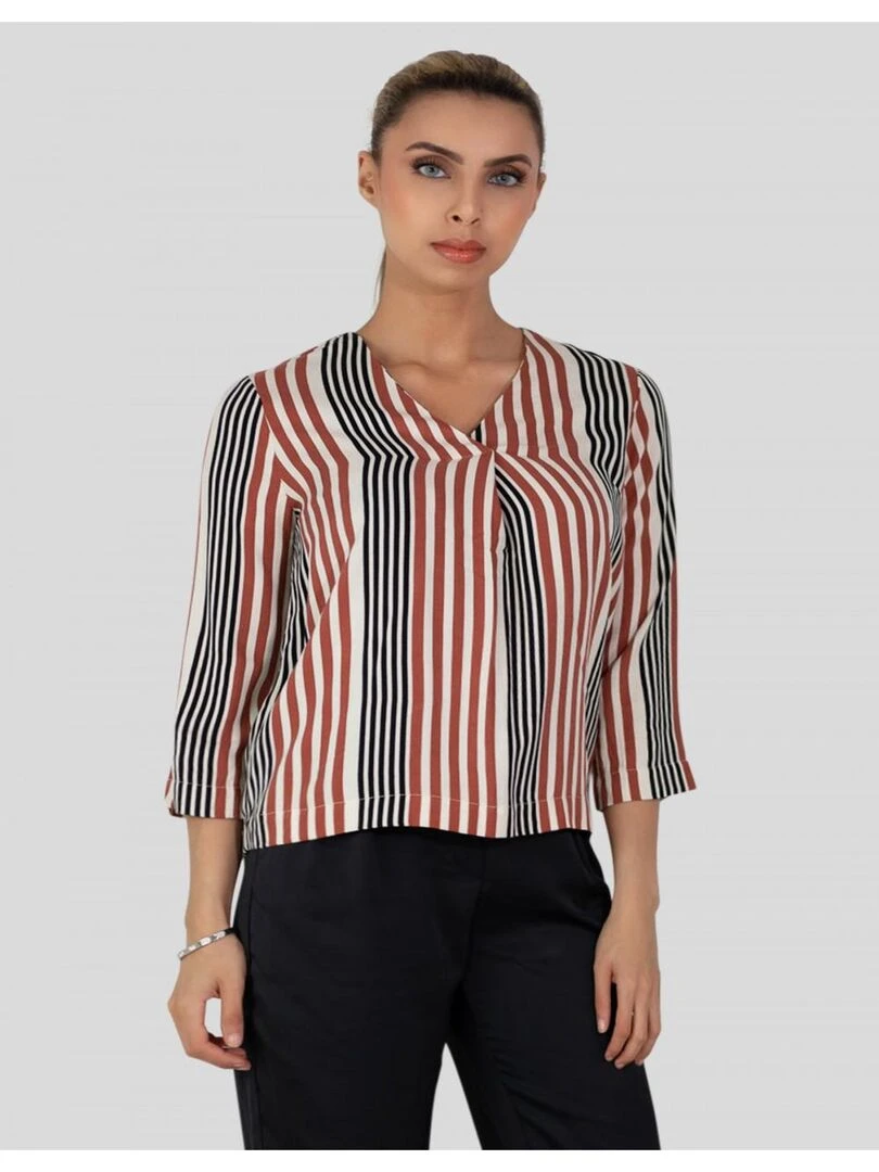 Chemise imprimé Kebello Blanc Blanc