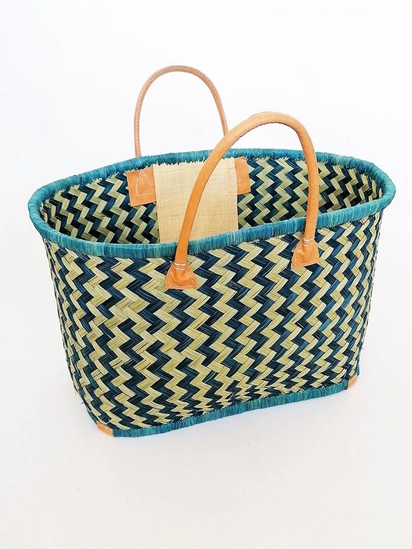Panier Toama MM Turquoise Bleu