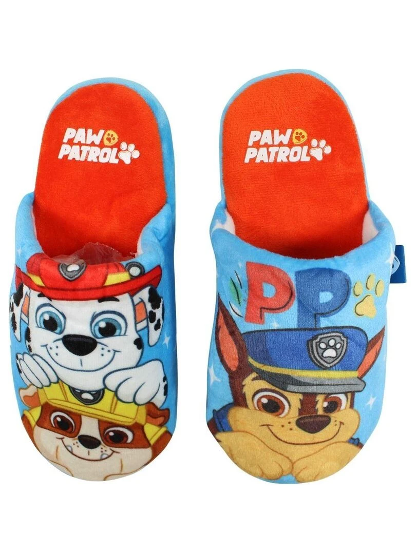 La Pat' Patrouille Pantoufle garçon imprimé La Pat' Patrouille Bleu