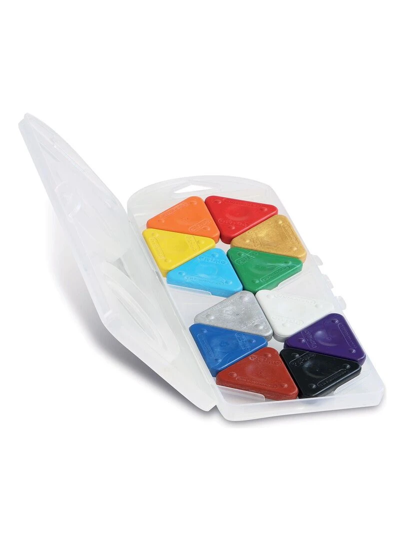 12 crayons de cire triangles   N/A