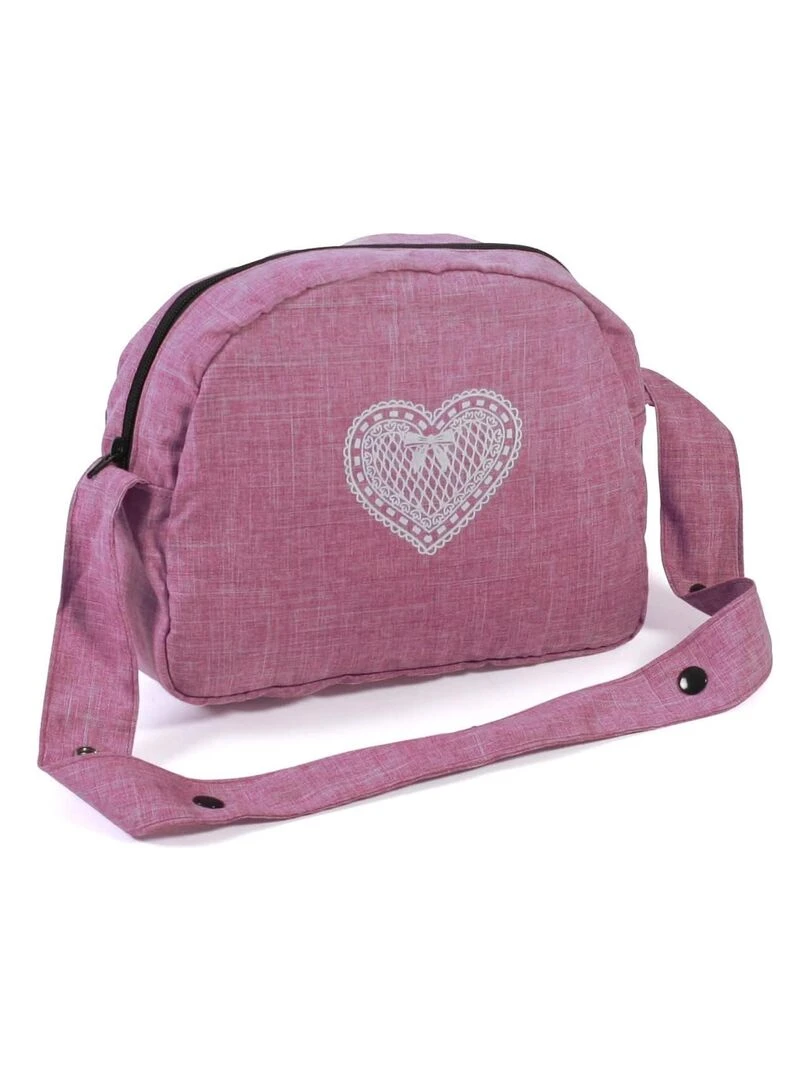 Sac à langer pour poussettes de poupées jean rose N/A