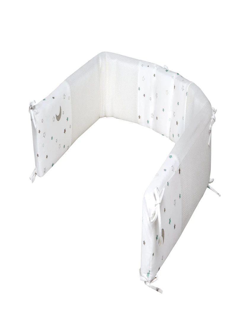 ROBA Tour de Lit Bébé "safe asleep®" Air Plus "Sternenzauber" Blanc Blanc