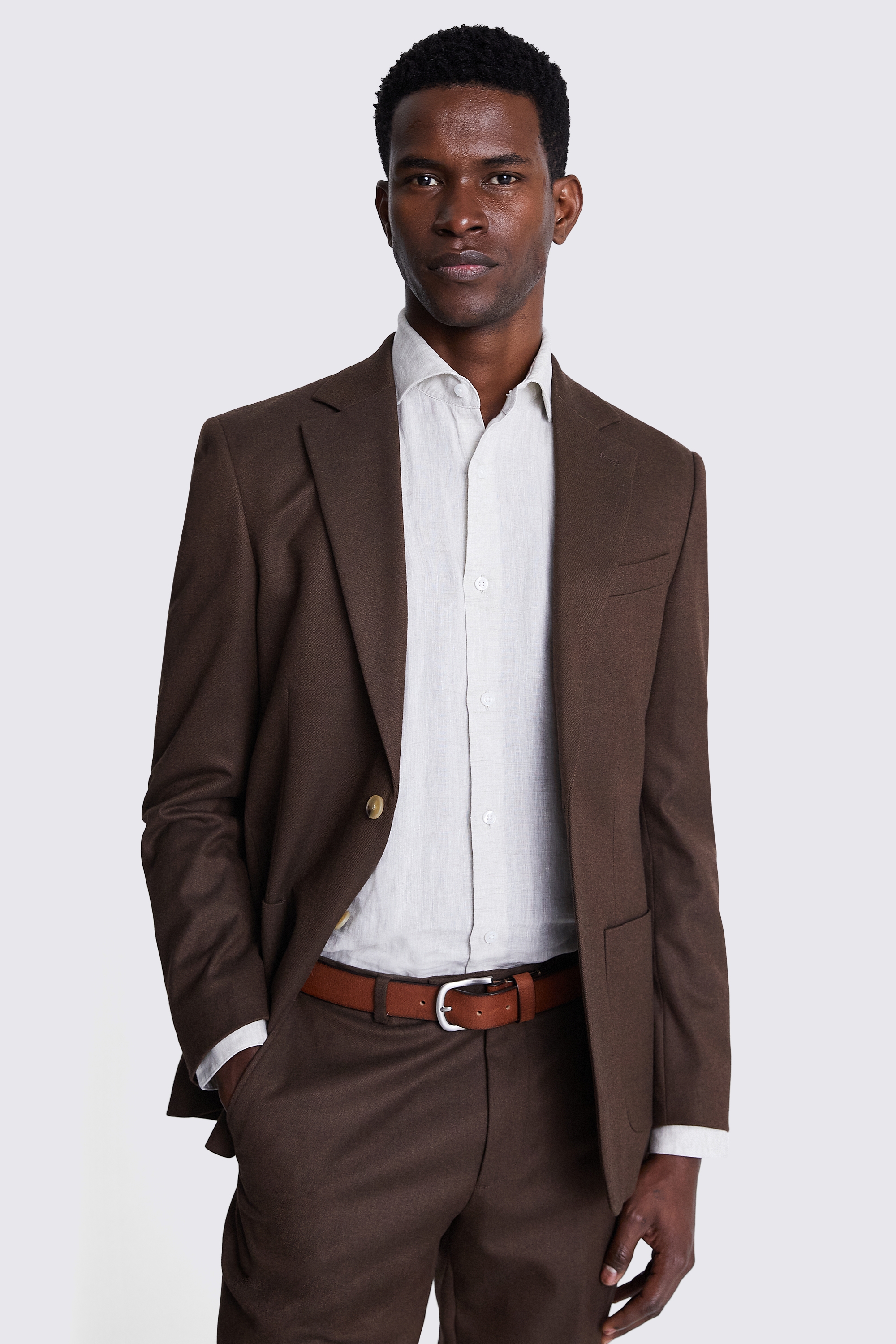 Casual Tan Leather Belt   Buy Online at Moss
