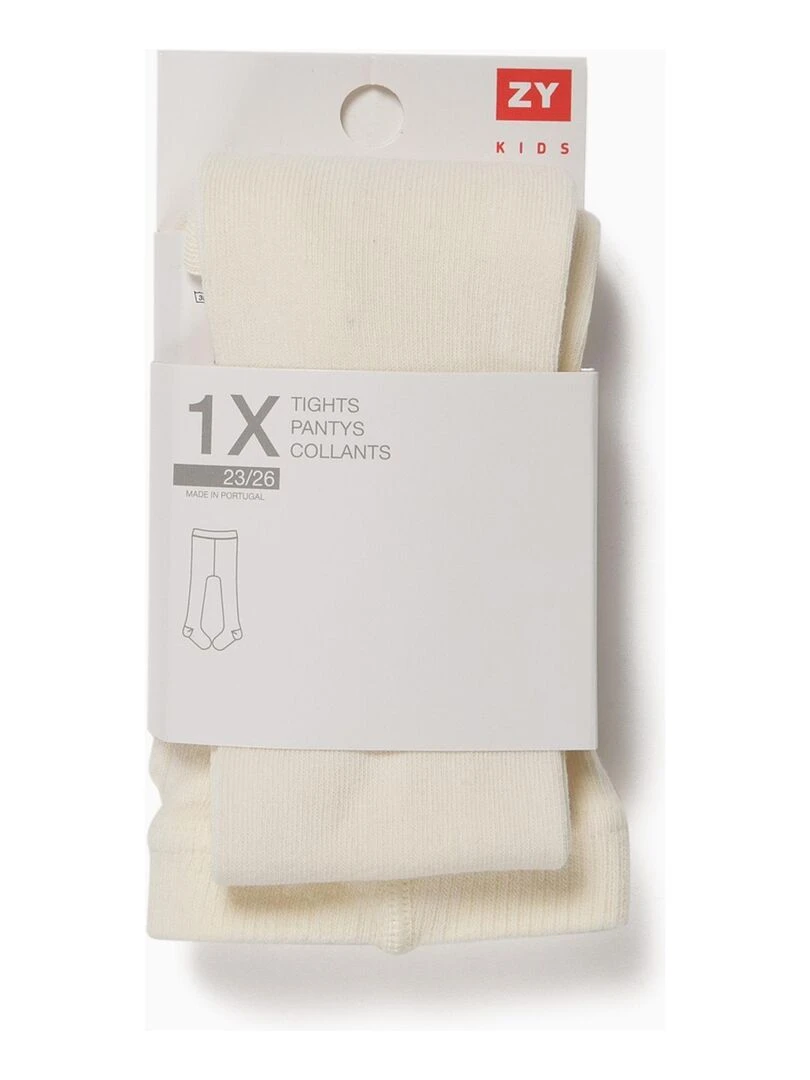 Collants en maille essential line 'Zippy' Ecru