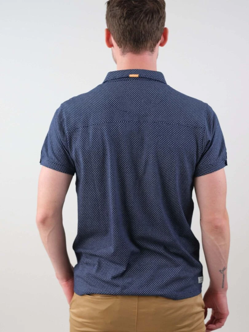 Polo homme en jersey 'Deeluxe'   Bleu marine